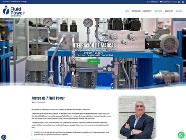 Desarrollamos la web de 7fluidpower.com, consultores en Oleo-Hidraulica #tucanit #madeinprat #paginasweb