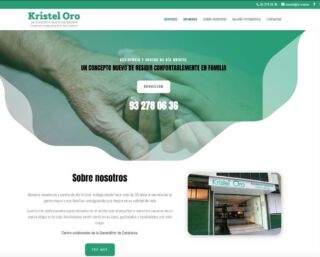 Desarrollamos la web de la residencia y centro de día kristel.es @madeinprat @tucanit @paginaswebelprat