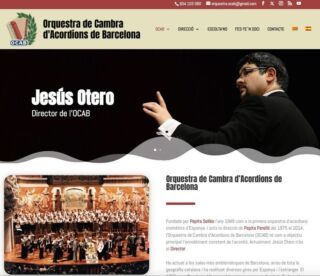 Desarrollamos la nueva web de la Orquesta de Cámara de Acordeones de Barcelona ocab.cat